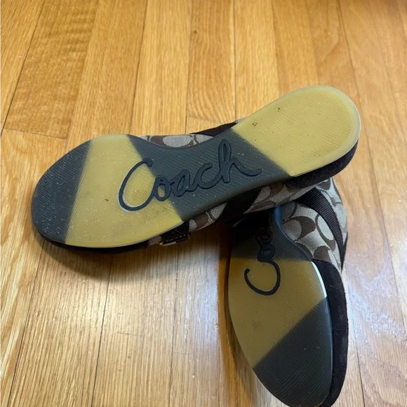 Coach Brown and Black Sneakers Sporty Design - Picture 4 of 6